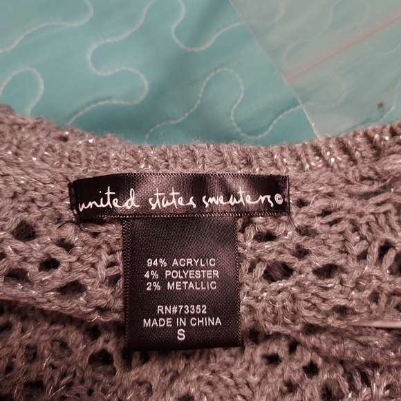 United States sweater metallic blue small - Picture 10 of 10